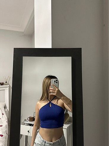 Zara Zara mavi croptop