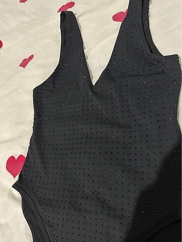 s Beden Zara taşlı bodysuit