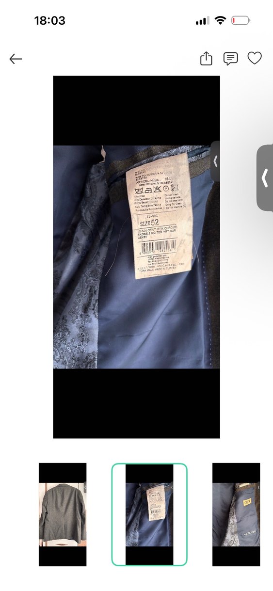 Moda Di Centone takım elbise ceketi — görsel 3/5