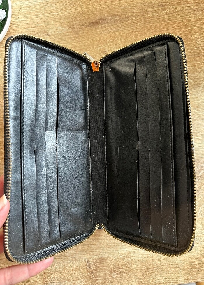 Fabrika siyah kadın cüzdan - Görsel 2
