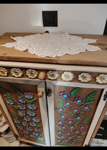 Çocuklar için Çiçek Desenli Çok Renkli Dolap - Görsel 3