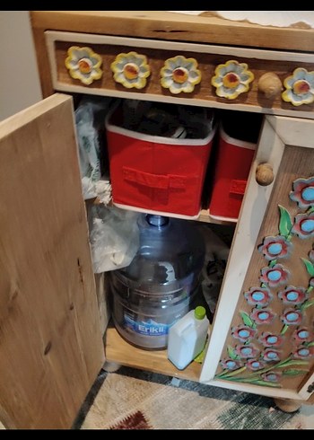 Çocuklar için Çiçek Desenli Çok Renkli Dolap - Görsel 5