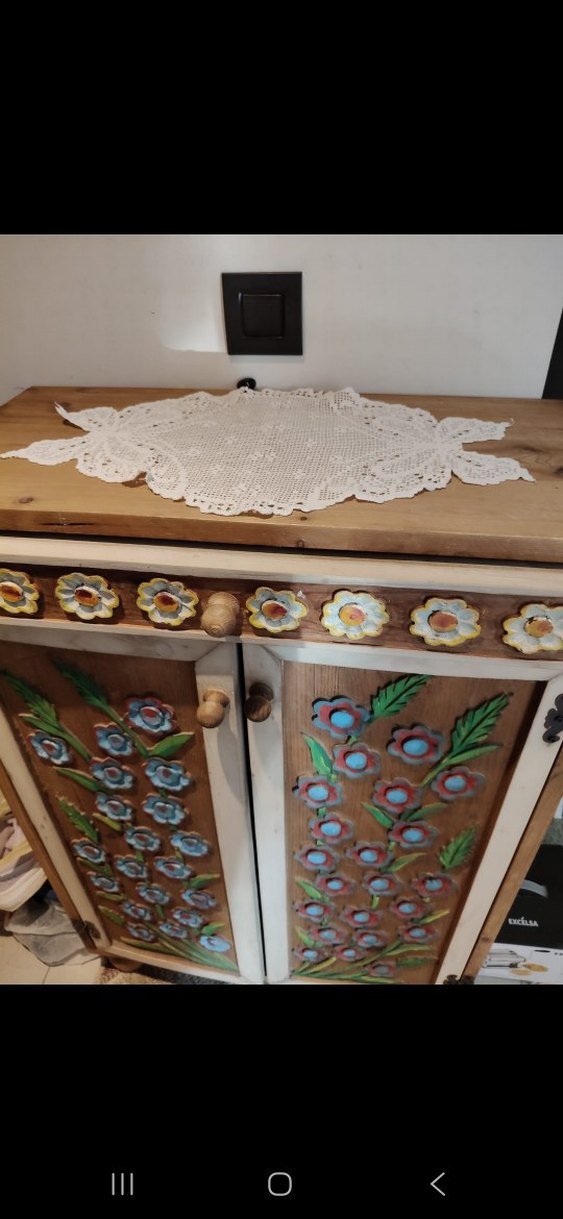 Çocuklar için Çiçek Desenli Çok Renkli Dolap - Görsel 3