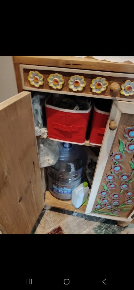 Çocuklar için Çiçek Desenli Çok Renkli Dolap - Görsel 5