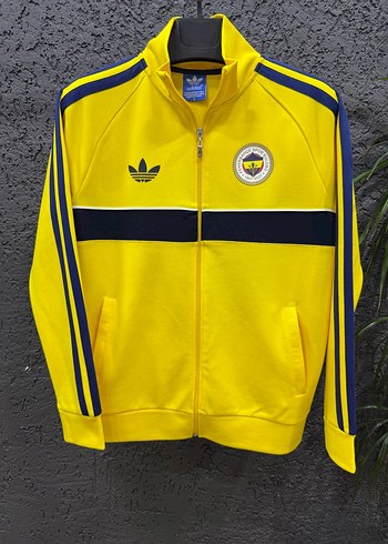 Adidas Sari Lacivert Retro Spor Ceket