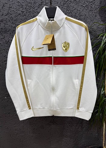Nike Amedspor Beyaz Fermuarli Spor Ceket