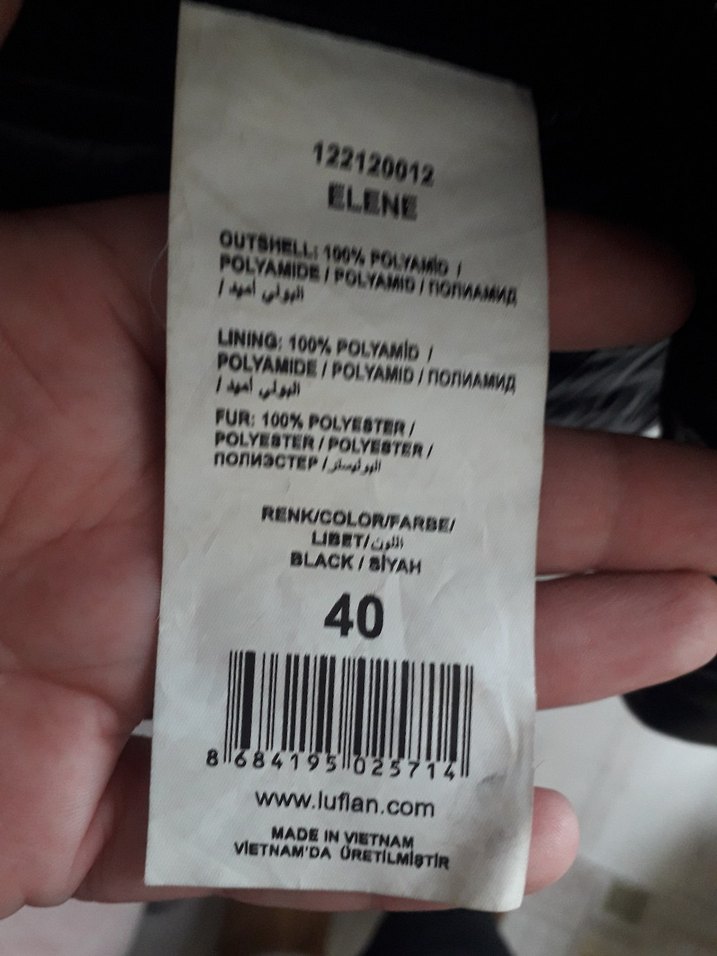 Siyah Şeritli Peluş Yaka Şişme Mont — görsel 5/12