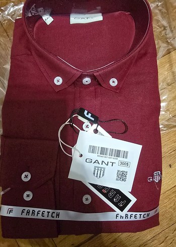 Gant Xxl Beden Bordo Gant Erkek Gomlek