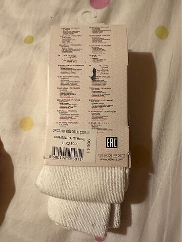 12-18 Ay Beden Kitikate organik külotlu çorap