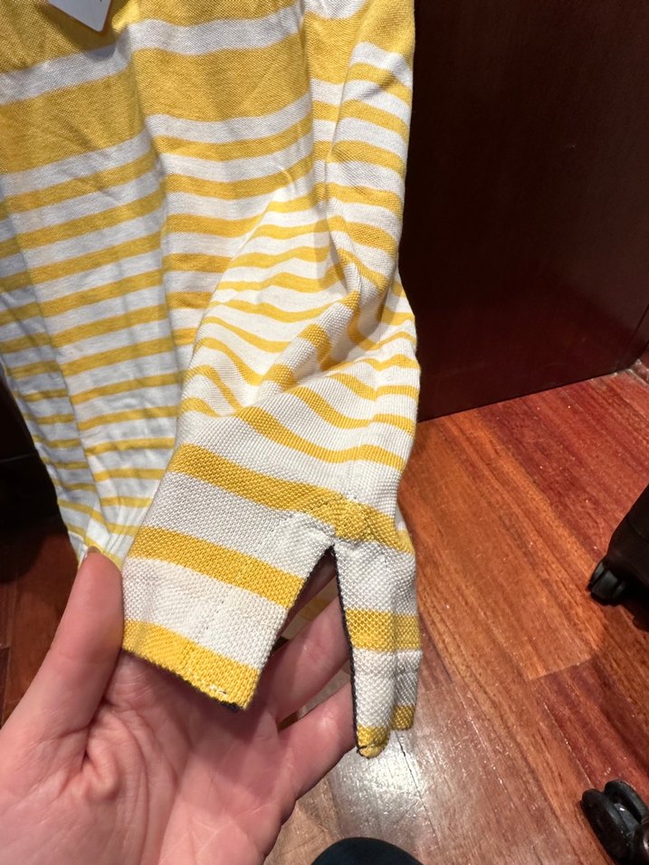 Sarı Çizgili Polo Yaka Erkek Tişört - Görsel 5