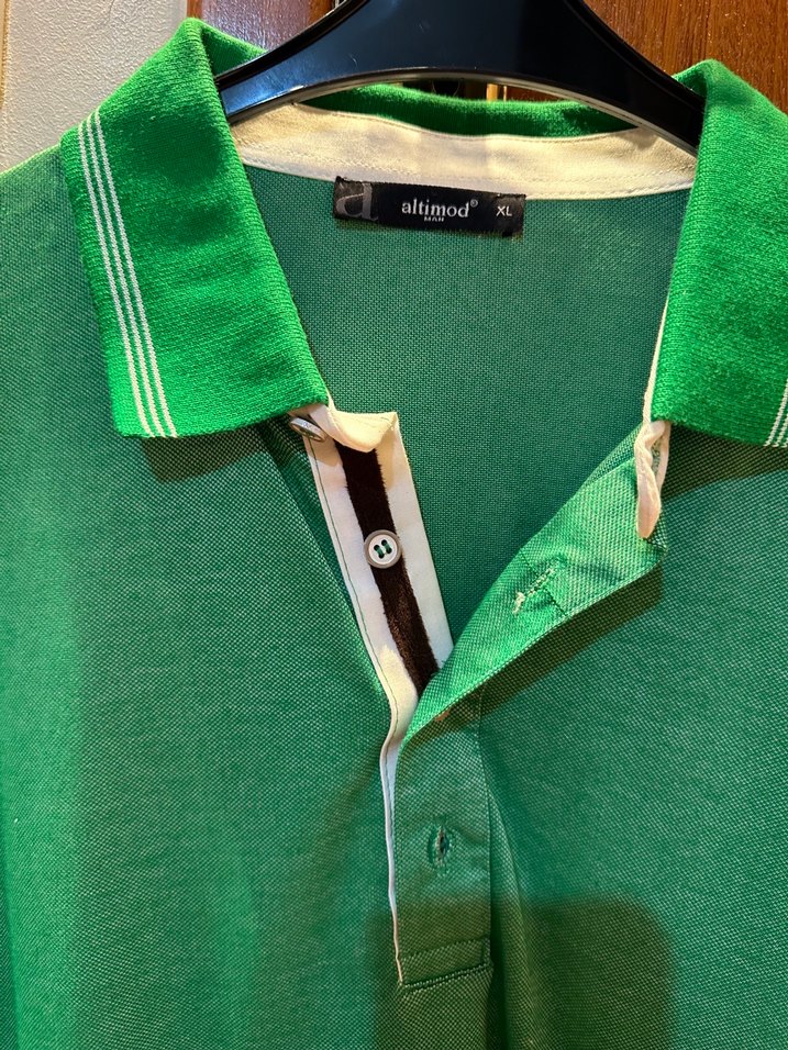 Erkek Yeşil Polo Yaka Tişört - Görsel 3