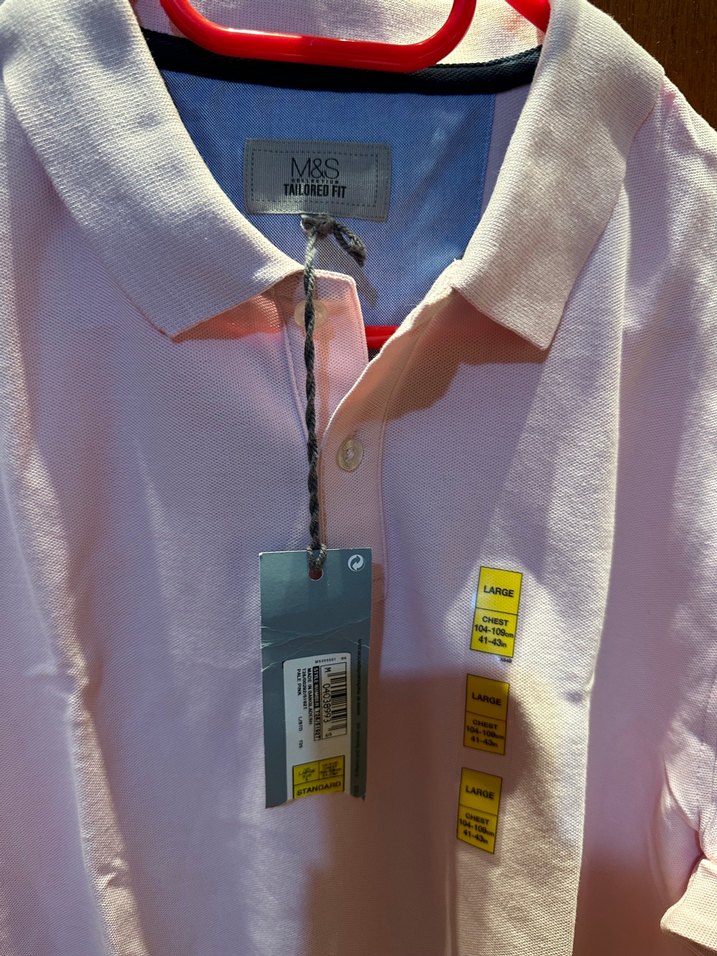 Pembe Polo yaka tişört - Görsel 2