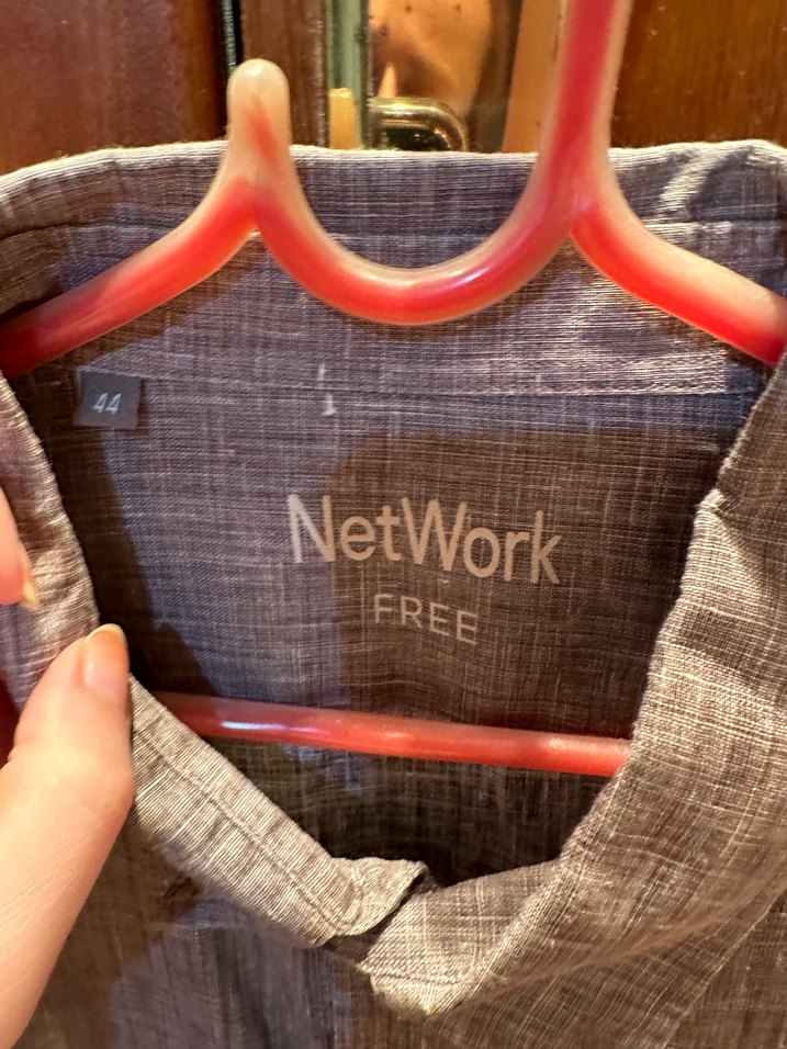 Gri Erkek Keten Uzun Kollu Gömlek - Görsel 4