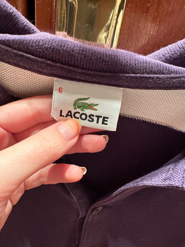 Erkek Mor Uzun Kollu Polo Tişört - Görsel 3