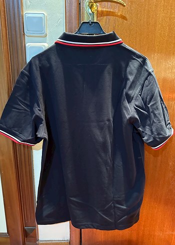 Siyah Polo yaka tişört - Görsel 4