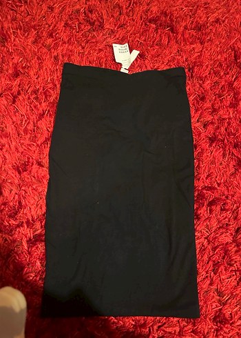 Siyah Kadın Midi boy etek - Görsel 4