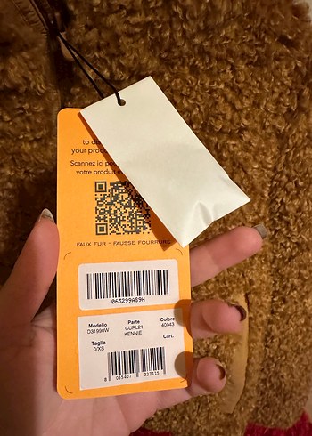 Kahverengi Peluş Kadın mont - Görsel 2