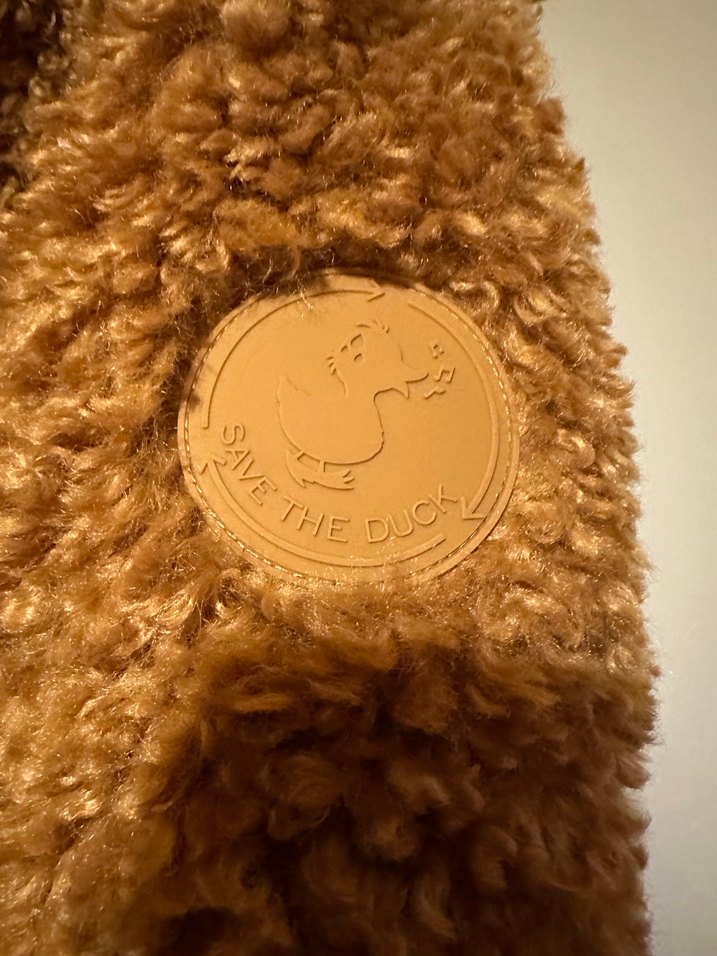 Kahverengi Peluş Kadın mont - Görsel 5