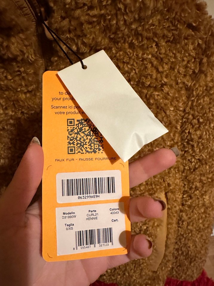 Kahverengi Peluş Kadın mont - Görsel 2