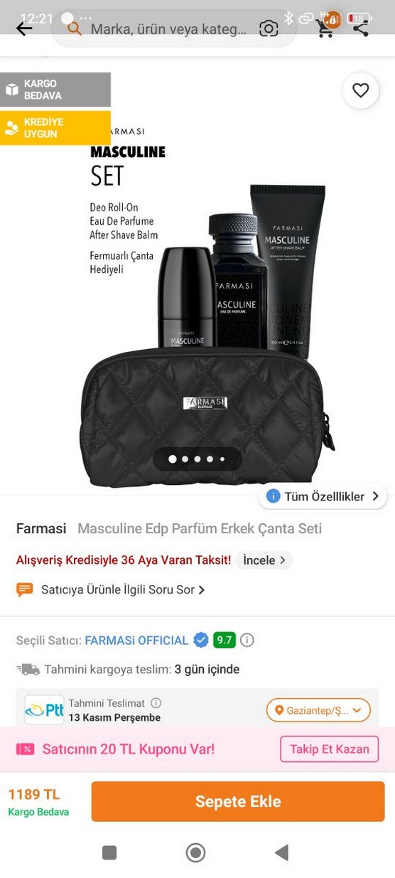 Farmasi Masculine Erkek Cilt Bakım Seti - Görsel 2