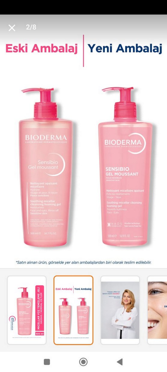 Bioderma Sensibio Köpüren Temizleyici Jel 500ml - Görsel 2