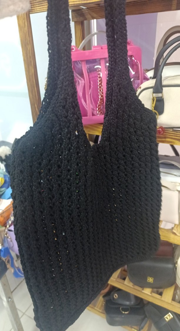 Siyah Örgü Prada Milano Kadın Çanta - Görsel 2