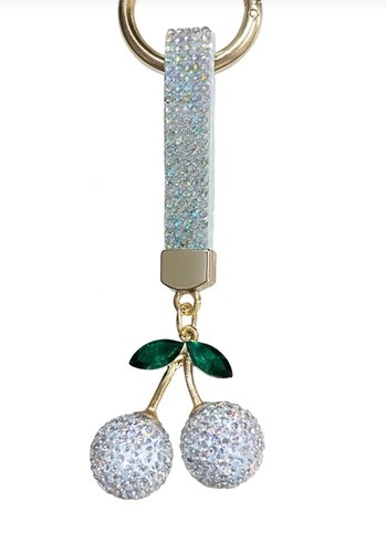 Renkli Payetli Kiraz Anahtarlık - Görsel 2