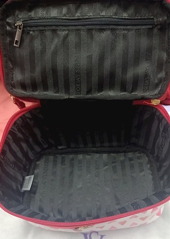 Victoria's Secret Pembe Kalpli Makyaj Çantası - Görsel 4