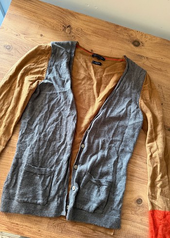 Tommy Hilfiger Gri Melanj V Yaka Triko Hirka