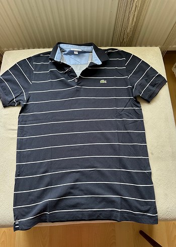 Lacoste Lacivert Cizgili Polo Tisort