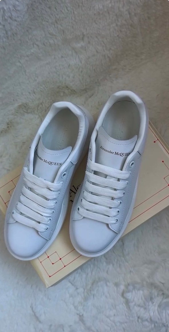 Alexander McQueen Beyaz Deri Sneaker — görsel 5/7