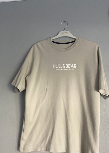 Pull and Bear Pull Bear Bej Bisiklet Yaka Tisort