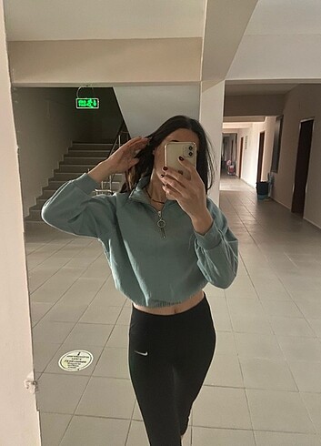Sweat yeşil addax m beden