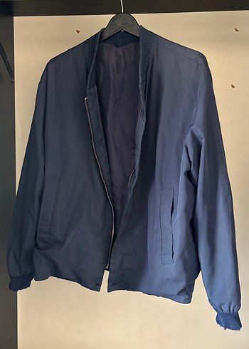 American Vintage Mavi Bomber Ceket