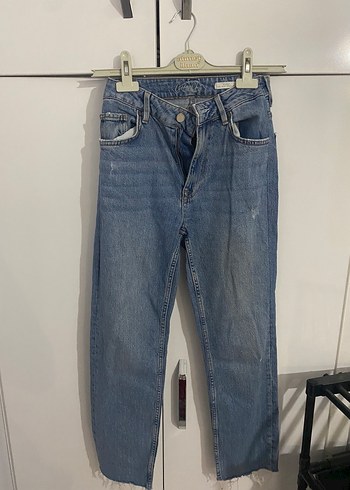 Diğer Acik Mavi Rahat Kesim Denim Jean