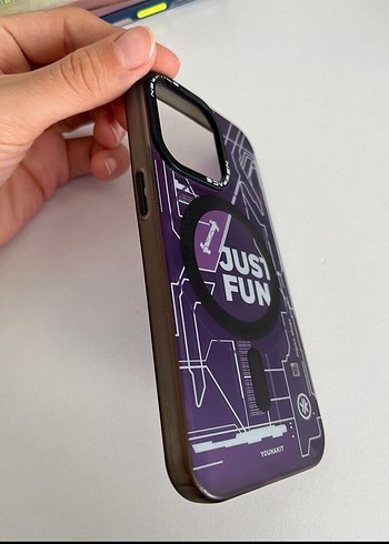 Parlak Mor Counterculture Telefon Kapağı
