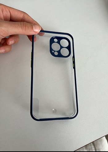 Şeffaf Mavi Sokak Stili Telefon Kılıfı