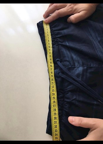 Erkek Lacivert Batik Desenli Mayo Şortu - Görsel 5