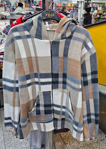 Kapüşonlu Fermuarlı Polar Sweatshirt - Görsel 2