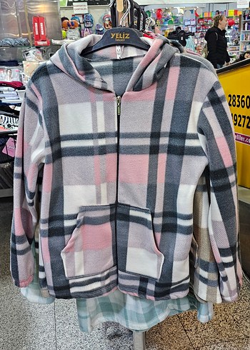 Kapüşonlu Fermuarlı Polar Sweatshirt - Görsel 3