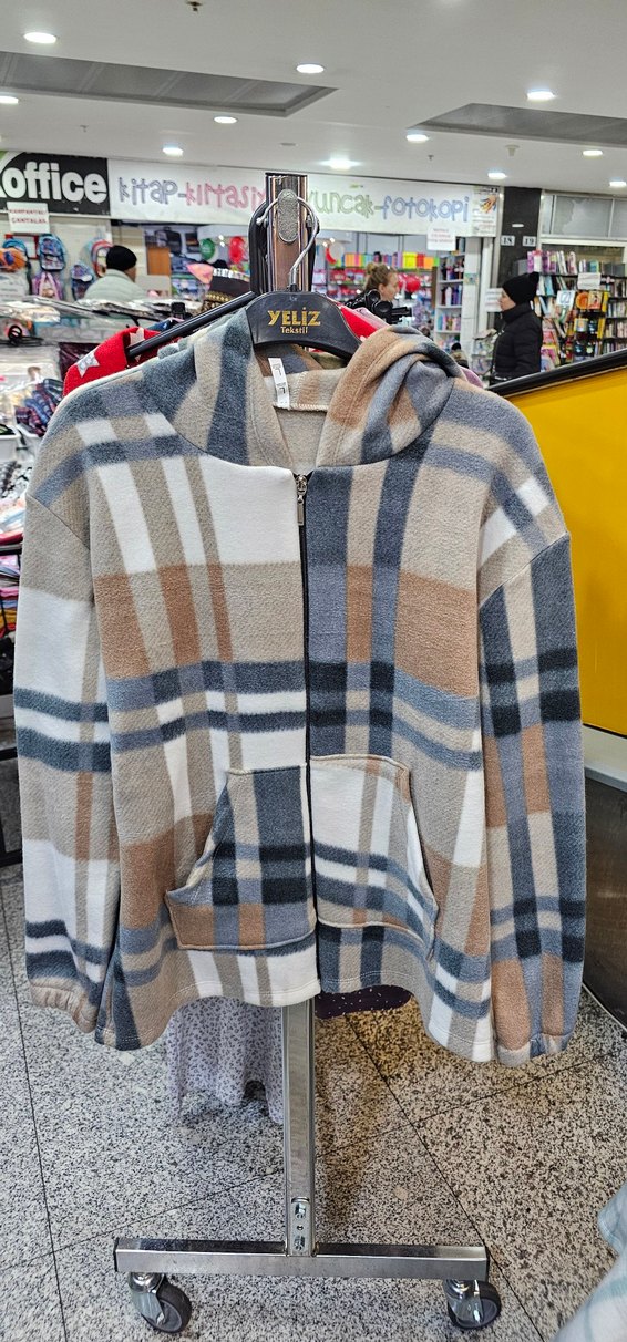 Kapüşonlu Fermuarlı Polar Sweatshirt - Görsel 2