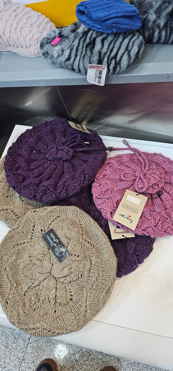 Kadın Mor Örgü Bohem Ressam Bere - Görsel 3