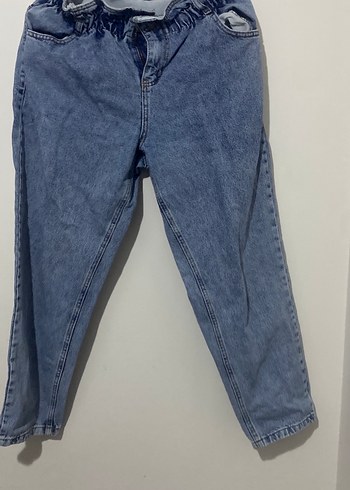 Diğer Rahat Kesim Acik Mavi Denim Jean