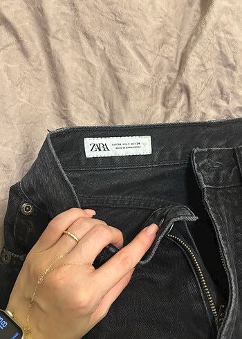 Gri Rahat Kesim Midi Boy Denim Kadın Jean - Görsel 2