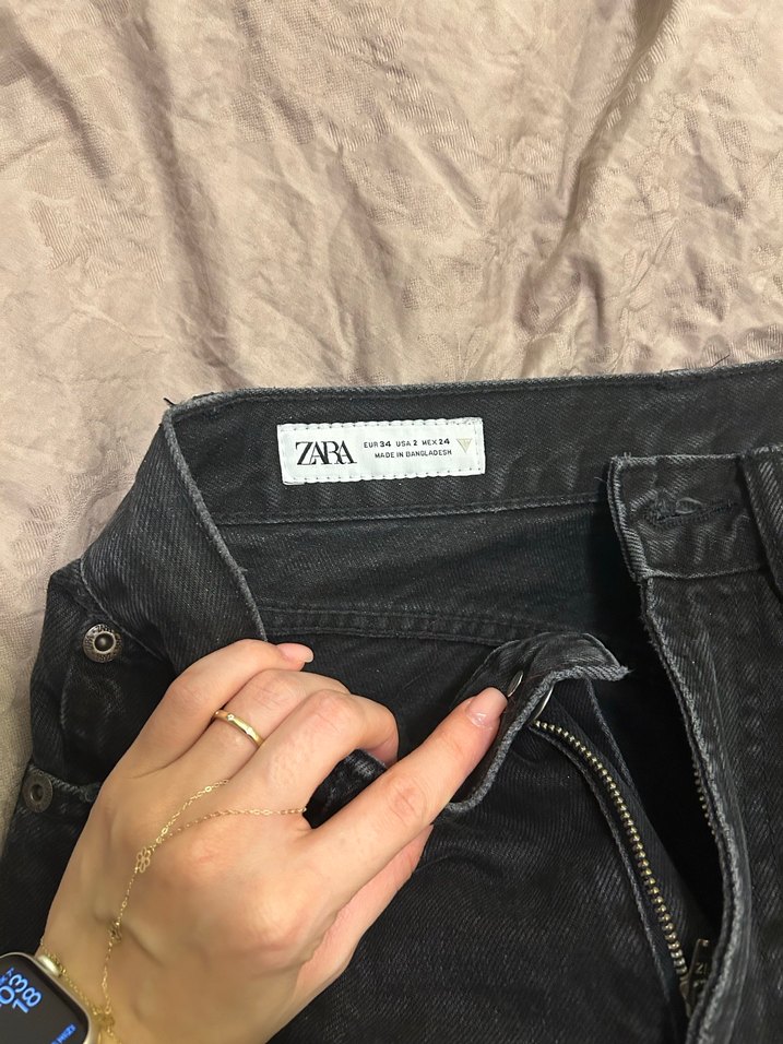 Gri Rahat Kesim Midi Boy Denim Kadın Jean - Görsel 2