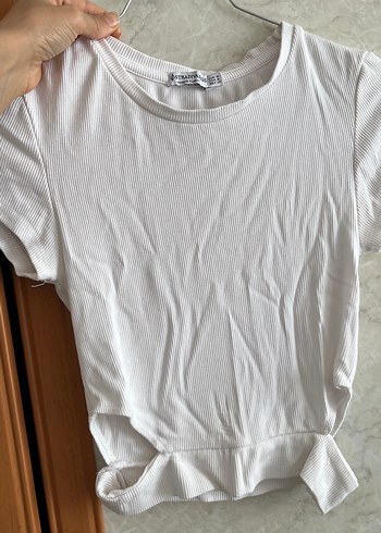 crop stradivarius tişört - Görsel 2