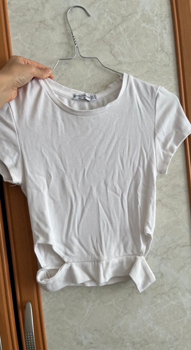 crop stradivarius tişört - Görsel 3