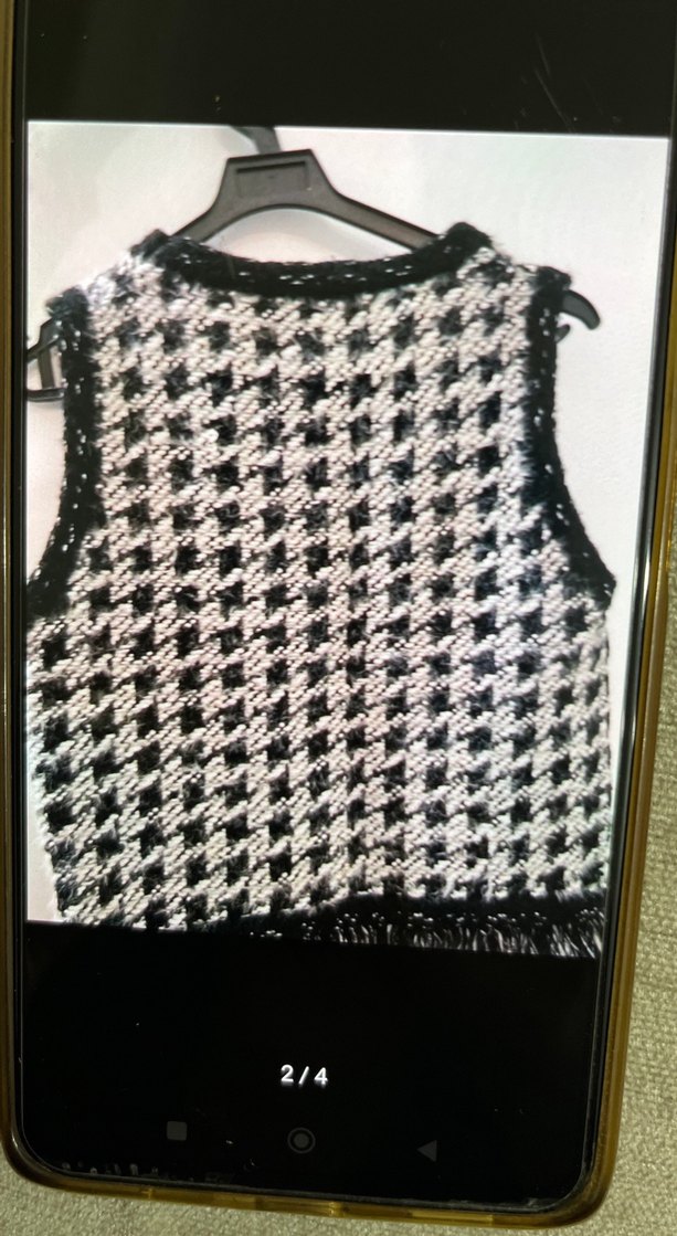 Zara Gri Desenli Kadın Triko Kazak - Görsel 2