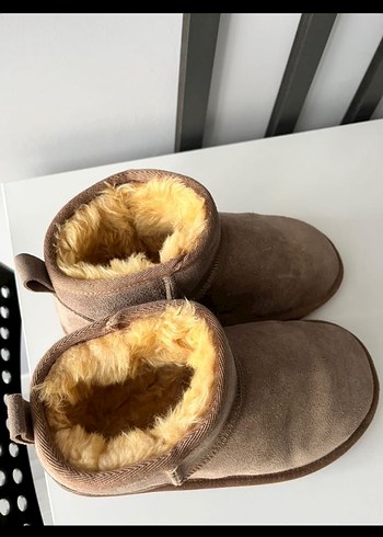 Bej Süet Kadın Kürklü Dolgu Topuk Bot Lutvelizade - Görsel 2