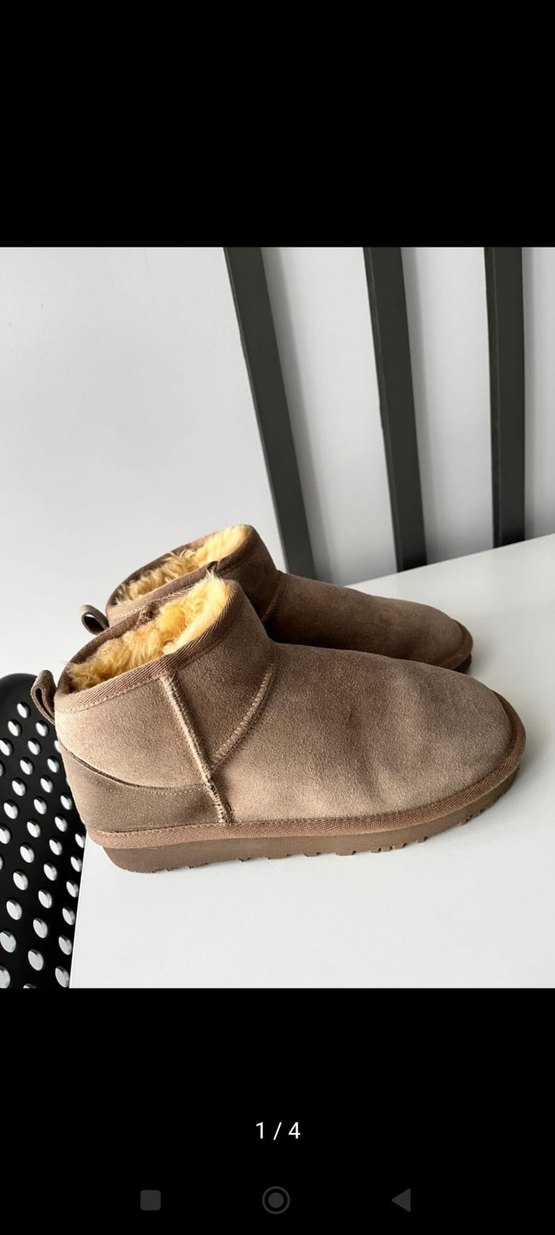 Bej Süet Kadın Kürklü Dolgu Topuk Bot Lutvelizade - Görsel 4